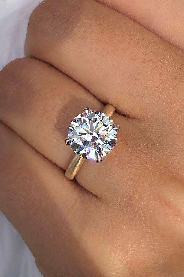 Agathe 3 karat tektaş yüzük - 1