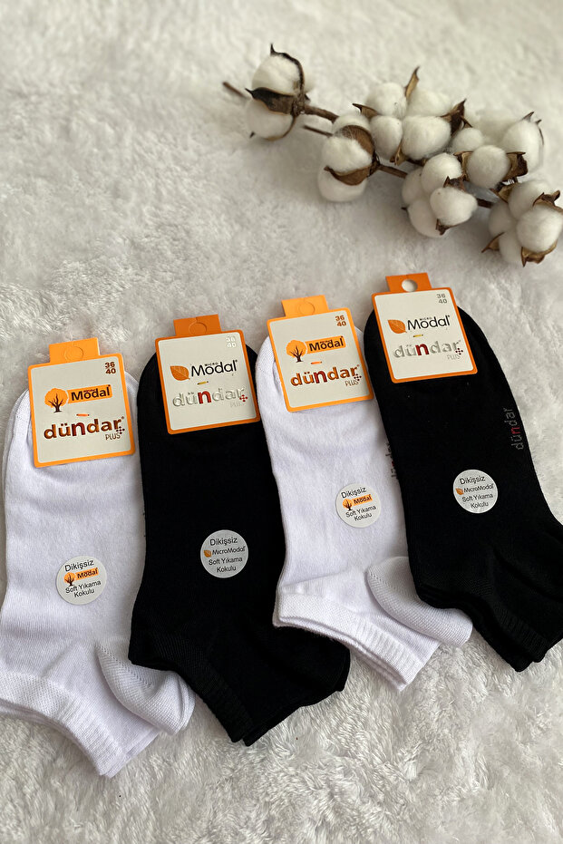 Kokulu Bambu 6'lı Patik Çorap - 2