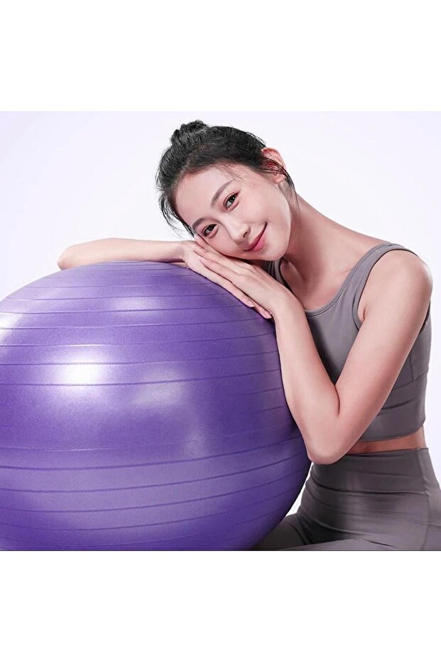Pilates Topu (65 CM-MOR) - 4