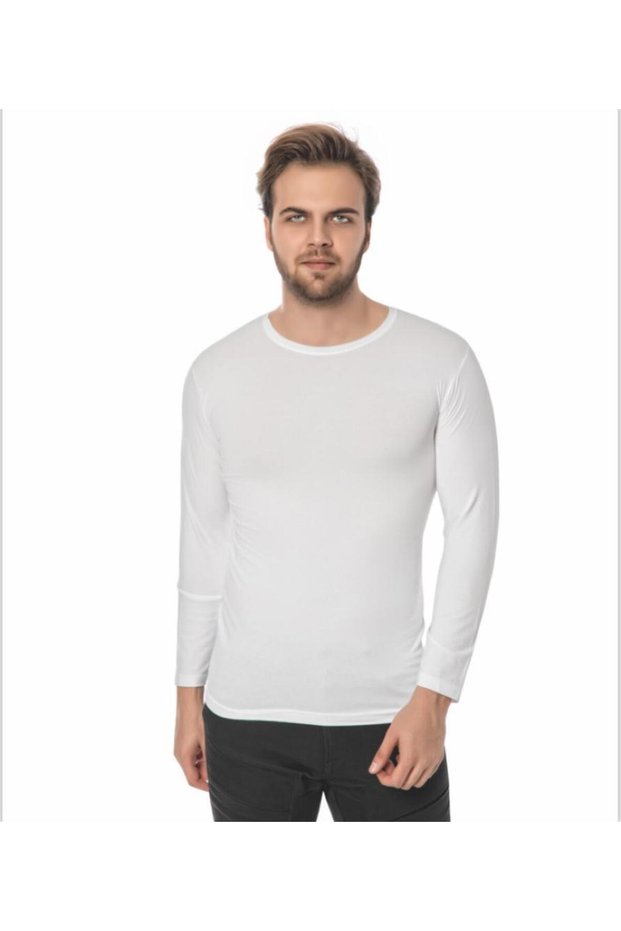 MEN'S LONG SLEEVE OPEN COLLAR SOFT COMBED