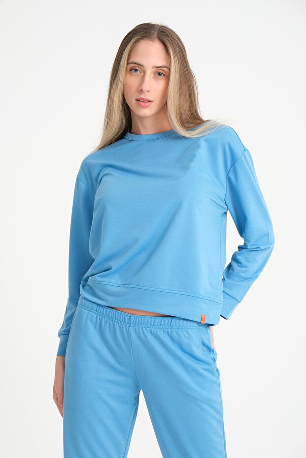 Mavi Basic Kadın Eşofman Takımı - 3