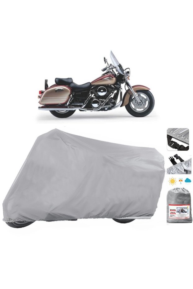 For Kawasaki VN 1500 Classic Tourer Motorcycle Tarpaulin Waterproof Uv Sun Protection