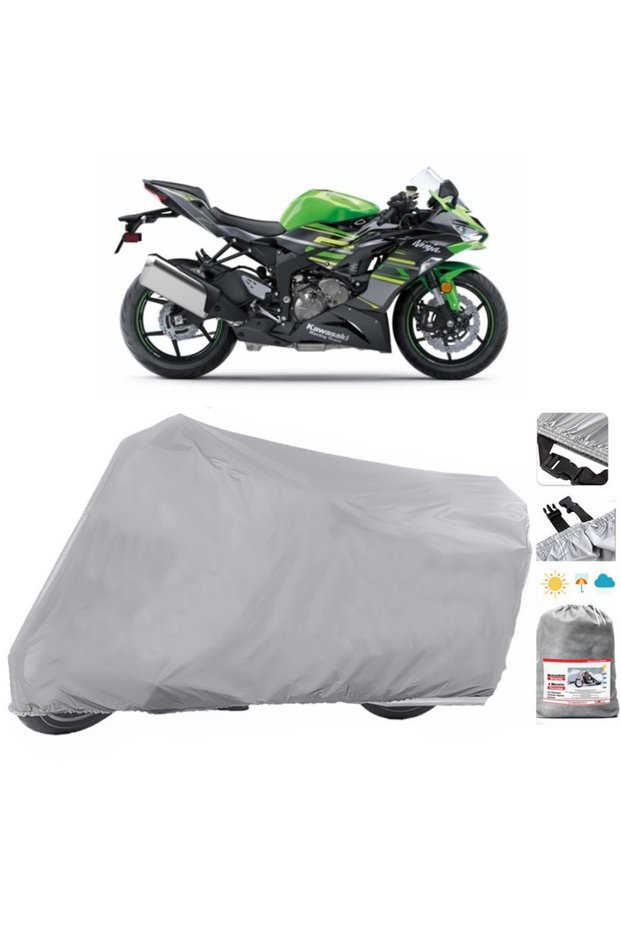 For Kawasaki Ninja ZX-6R Motorcycle Tarpaulin Waterproof Uv Sun Protection