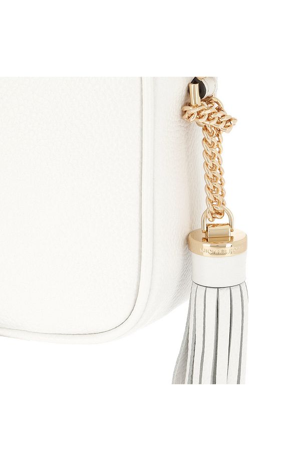 Jet Set Witte Leren Çapraz Askı 32F7GGNM8L-085 - 5