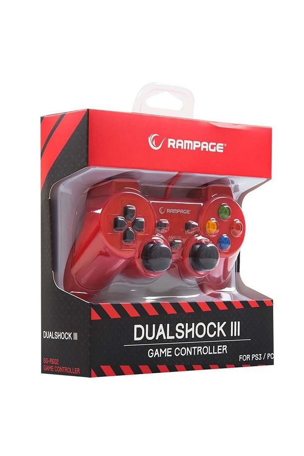 SNOPY RAMPAGE SG-R602 PS3/PC USB 1.8 JOYPAD- KIRMIZI - 2