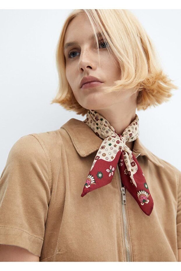 Fermuarlı fitilli kadife tulum - 6