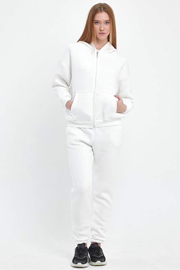 طقم بدلة رياضية كانجارو بسحاب - 1