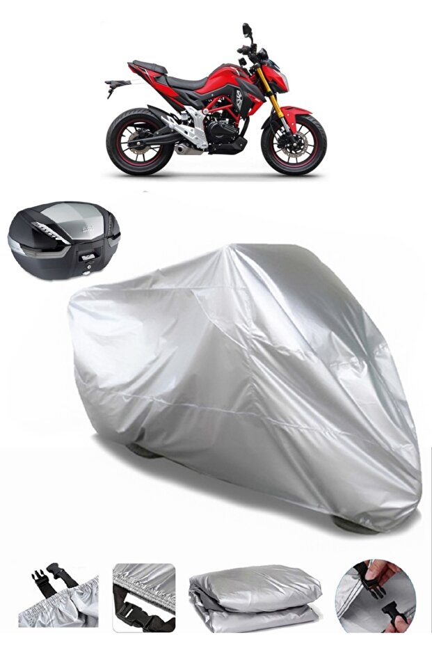 RKS RN 180 Rear Bag Compatible Motorcycle Tarpaulin Thick