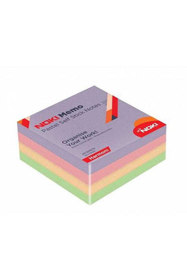 Adhesive Cube Note 75X75 400 Sheets Pastel Harmony - 1