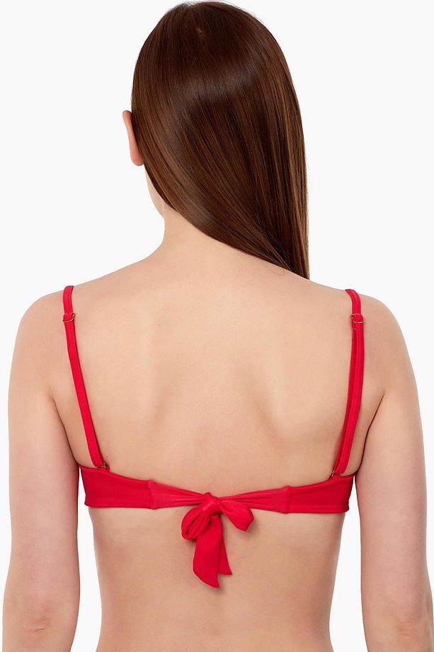 63546 Kırmızı Straplez Bikini Üstü - 2