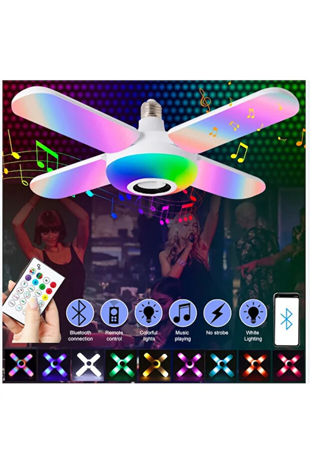 BLUETOOTHLU HOPARLÖRLÜ 36W KANATLI AMPUL - 1