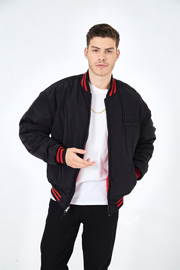 - Çift Taraflı Oversize Fit Mont - 3