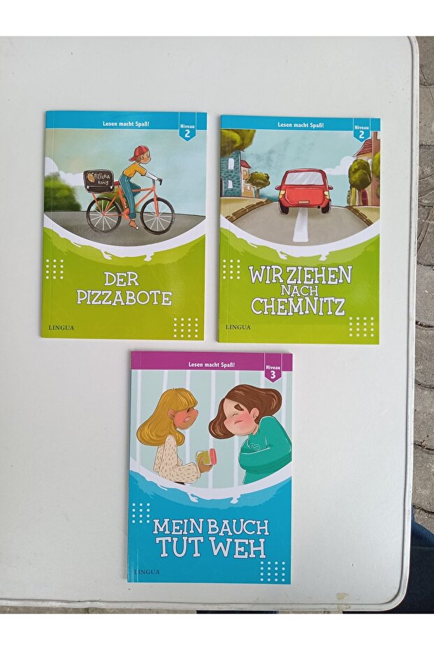 German Story Reading Set - 3 Books - 23.Level - Colorful, Illustrated, Exerciseable
