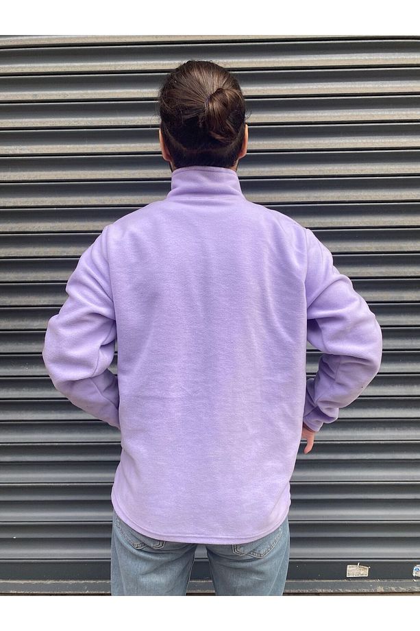 UNISEX Polar Soğuya Dayanıklı Standart-fit Cepli Tüylenme Yapmayan Erkek Polar Hırka - 5