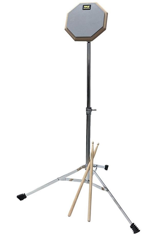 DD-139 Profesyonel Bateri Davul Çalışma Pedi Seti Drum Practice Pad (Stand ve Çanta ile) - 1