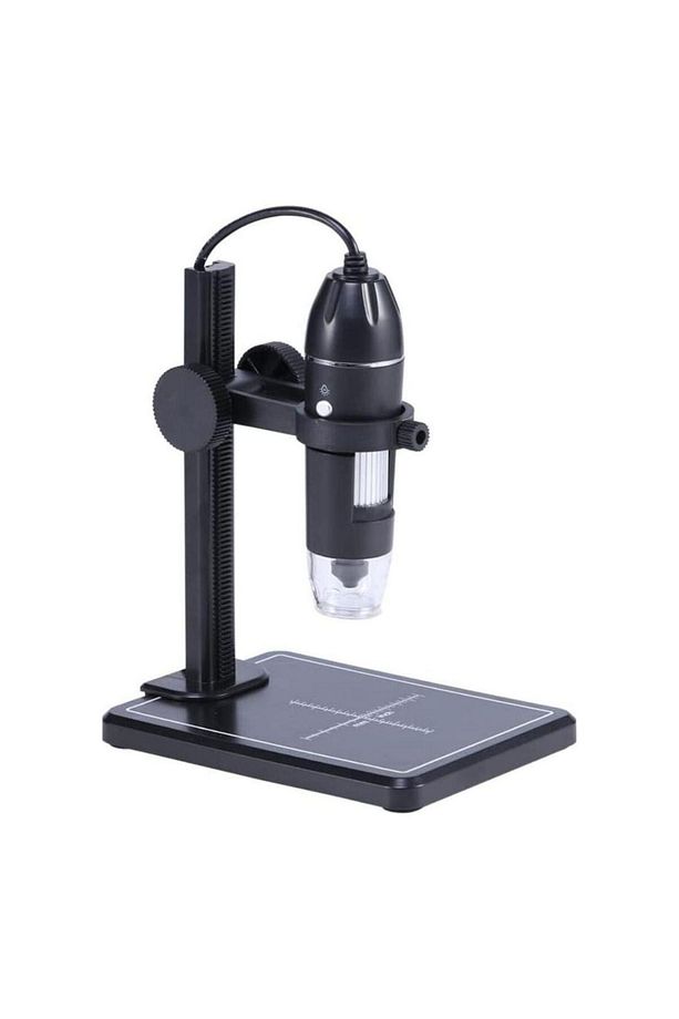 Taşınabilir Dikey Ayarlanabilir Dijital Mikroskop 2MP 4X Zoom 8 LED Profesyonel El Büyüteci - 1