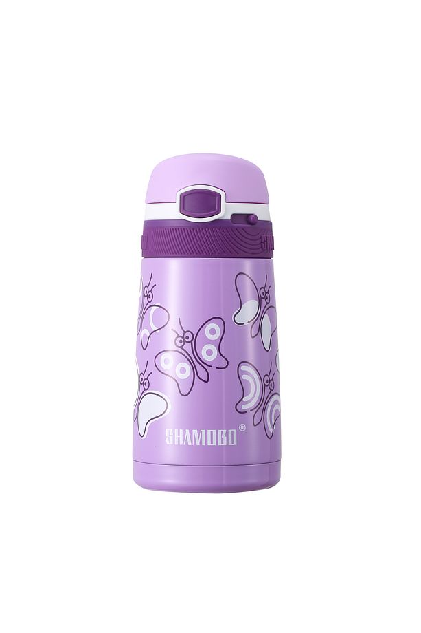 350 Ml Paslanmaz Çelik Pipetli Çocuk Matara Vagonlife (2'li Set) - 5