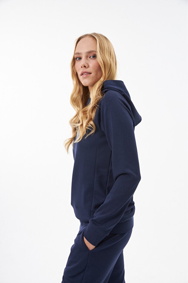 Yumuşak Dokulu Micro Modal Sweatshirt Üst - 3