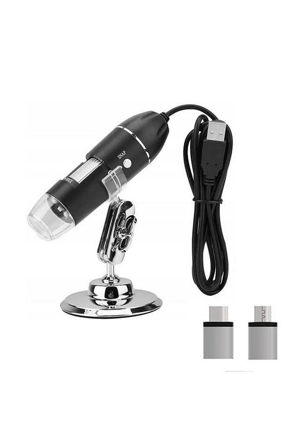 Type-c Micro Otgli 1000x Dijital Mikroskop USB HD Cmos 8 Led Digital Microscobe AL4076 - 1