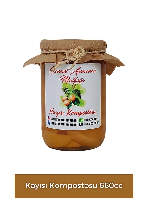 Komposto Seti - Şeftali, Kayısı, Kiraz Kompostosu (660cc x 3 adet) Odun Ateşinde Katkısız - 2
