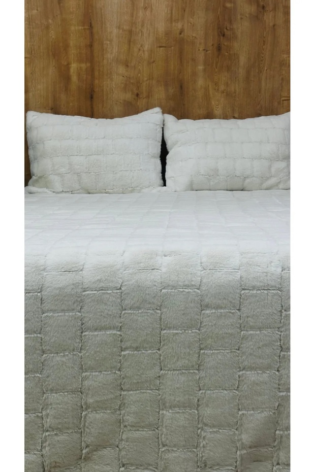 Luxury Rabbit Çift Kişilik Tavşan Tüyü Yatak Örtüsü - 4