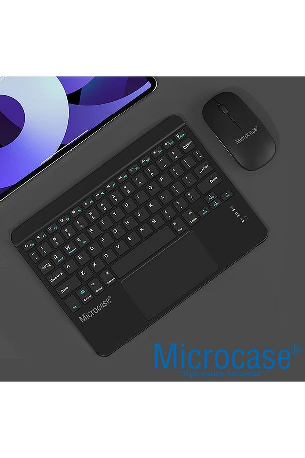 Tablet ve Telefonlar için Türkçe Q Bluetooth Touchpad Klavye ve Mouse Set - AL3560 - 2