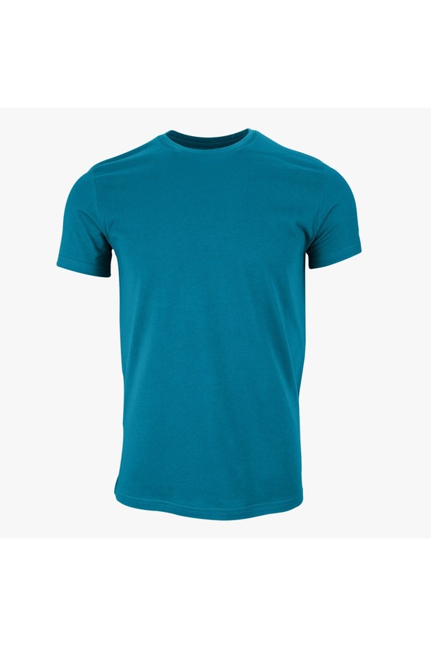 تي شيرت أساسي بياقة دراجة هوائية - 1