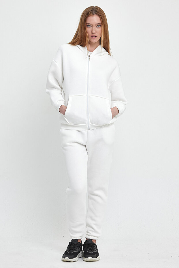 طقم بدلة رياضية كانجارو بسحاب - 8