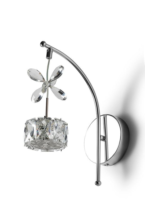 Taşlı LED Kristal Duvar Apliği Duvar Aplik Modern Oturma Odası Yatak Odası Aplik Günışığı - 1
