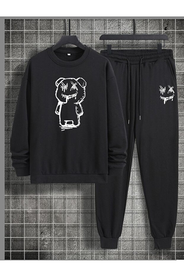 The Bear Printed Tracksuit Set