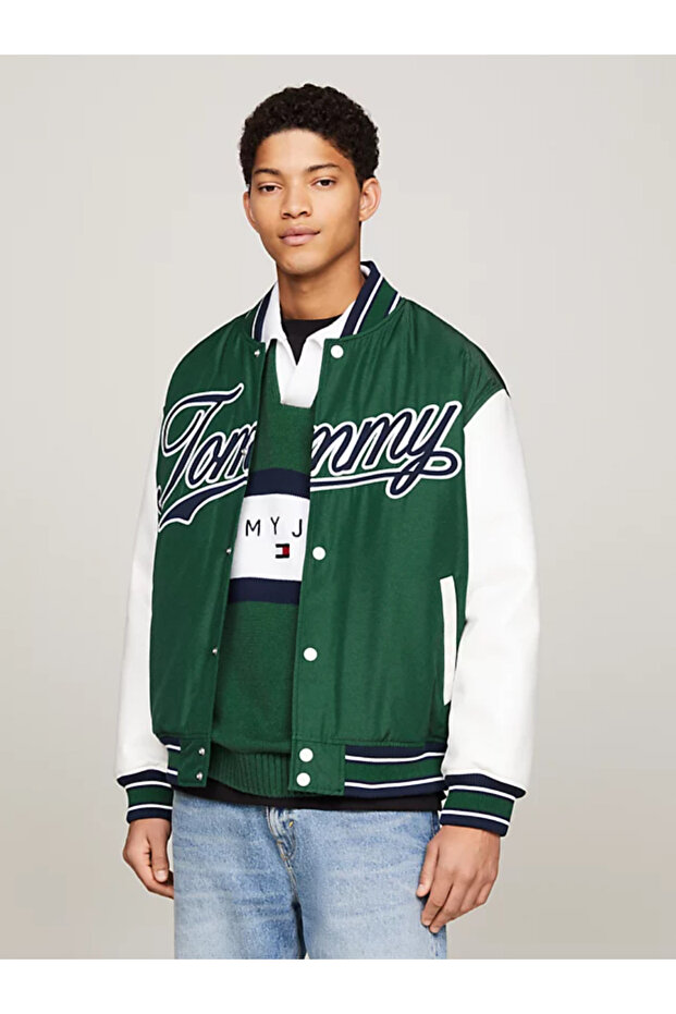 Satin Letterman jacket