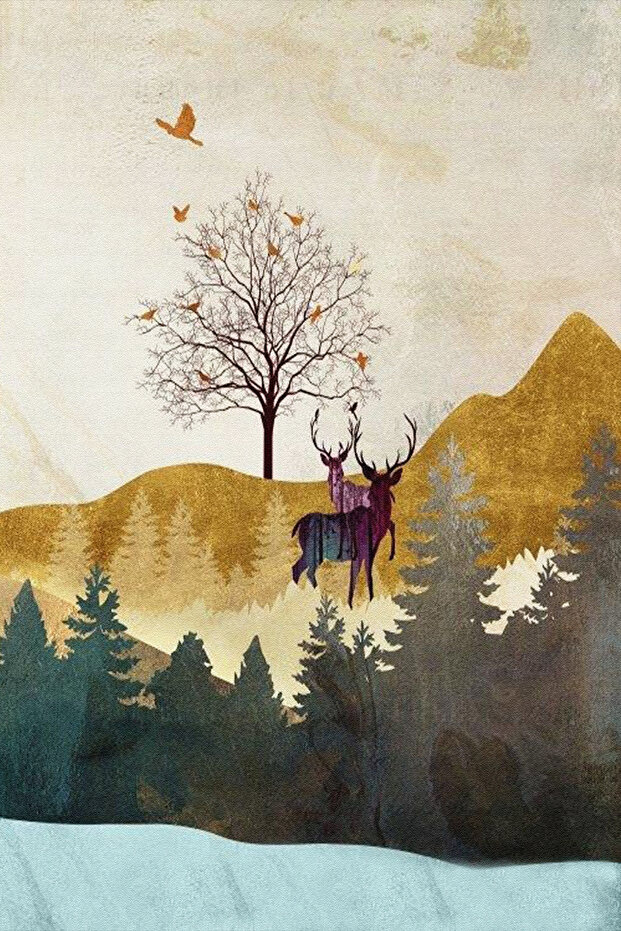 3LÜ MODERN KANVAS TABLO - 4