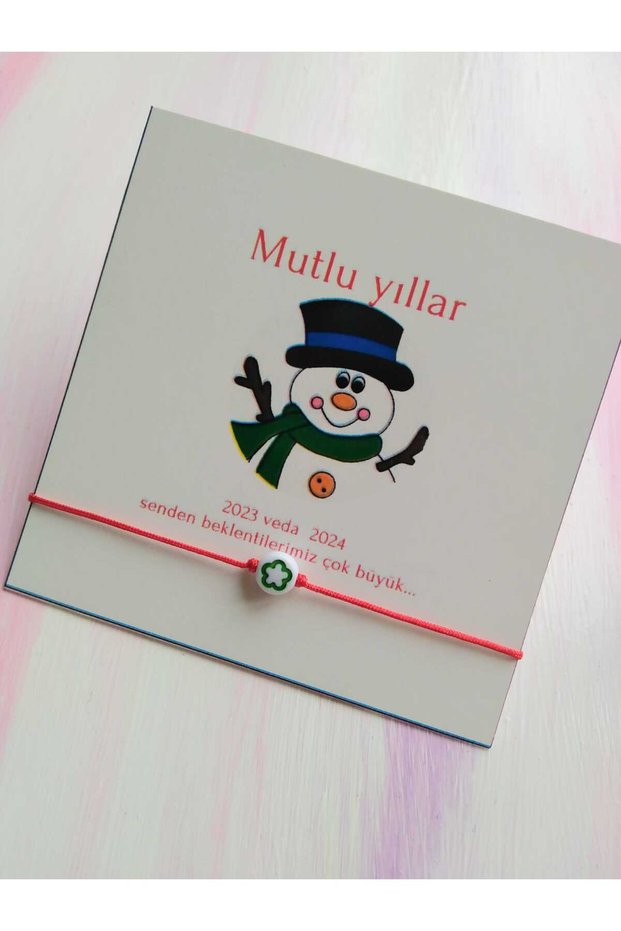 New Year's Gift 2023 Special Card Red Color Luck Bracelet (10 Pieces)