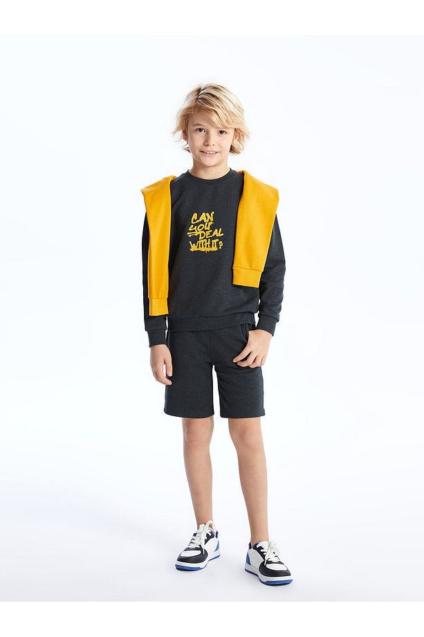 Beli Lastikli Basic Erkek Çocuk Şort - 2