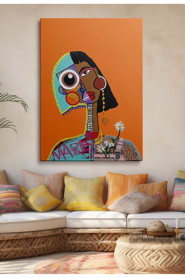 Kanvas Duvar Tablosu Tekli Canvas Tablo Boho Klasik Modern KANVAS143 - 1