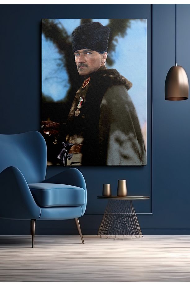 Kanvas Duvar Tablosu Atatürk Tekli Canvas Tablo KANVAS160 - 1