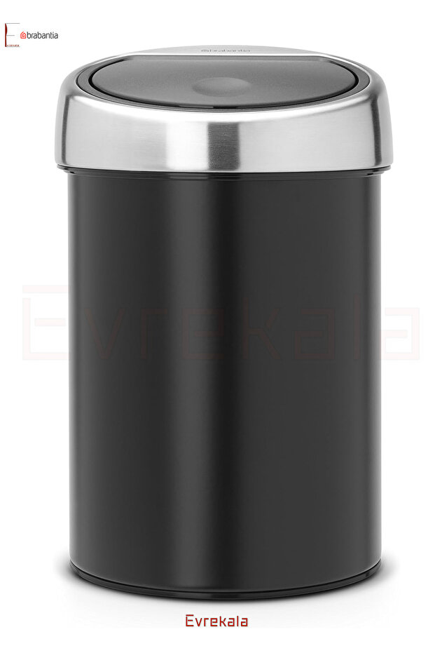 سلة المهملات Brabantia 3 Lt Touch Evrekala مع ملحق حائط - سلة المهملات المعتمدة