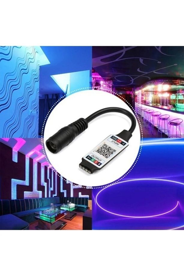 Bluetooth Ile Telefondan Rgb Şerit Led Kontrol Modülü Led Control - 7