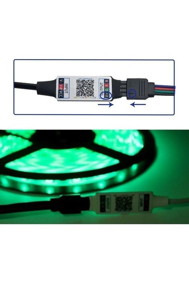 Bluetooth Ile Telefondan Rgb Şerit Led Kontrol Modülü Led Control - 5