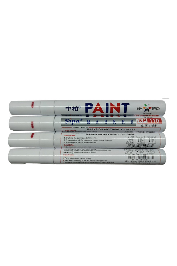 Sipa Paint Markör Beyaz Sp110 - 1