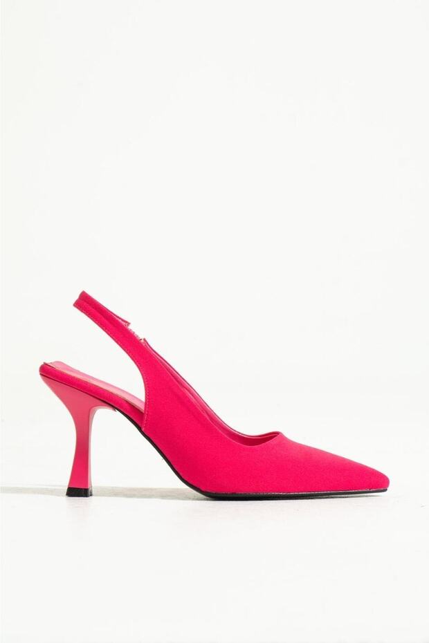 Fuchsia Satin Heels