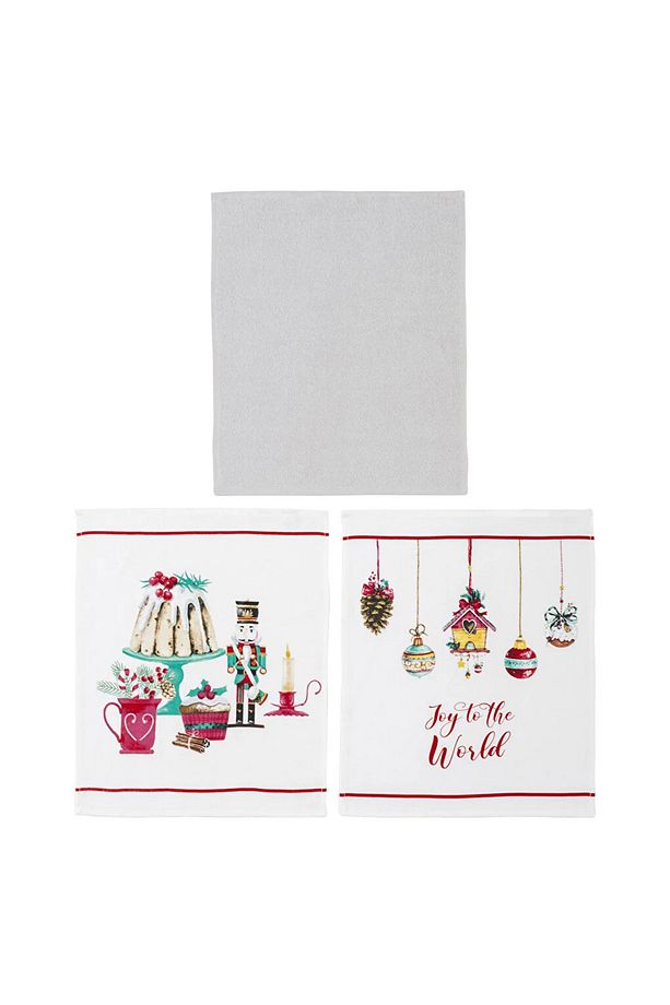 LCW HOME Yılbaşı Temalı Kurulama Bezi 3'lü 40x50 Cm - 5