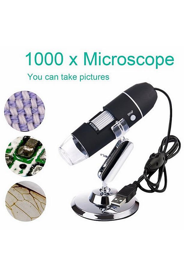 Type-c Micro Otgli 1000x Dijital Mikroskop USB HD Cmos 8 Led Digital Microscobe AL4076 - 2