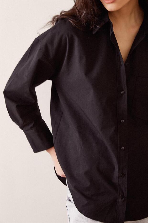 قميص البوبلين الأساسي - 5