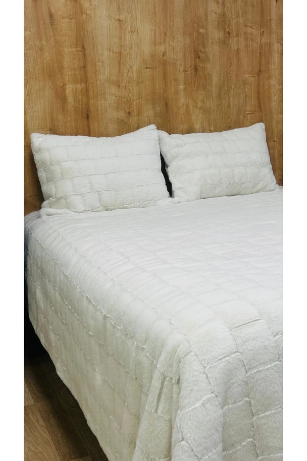 Luxury Rabbit Çift Kişilik Tavşan Tüyü Yatak Örtüsü - 2