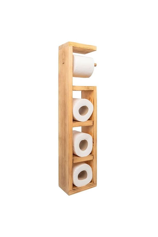 Dekor Wc Kağıtlık Tuvalet Kağıtlığı Ahşap Banyo Mutfak - 3