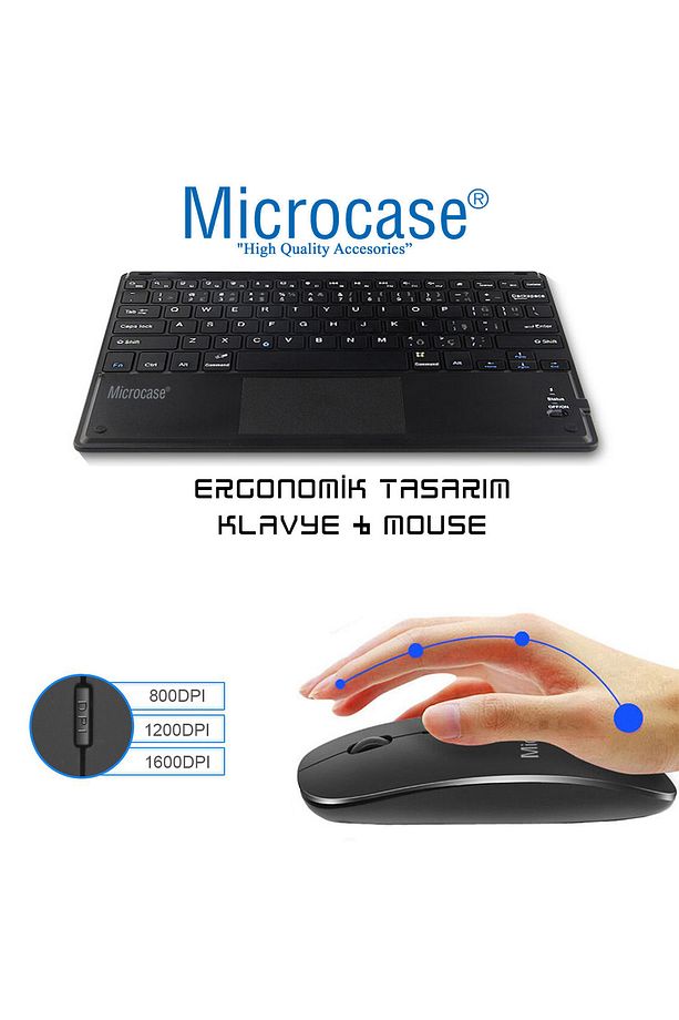 Tcl Nxtpaper 11 11 ''Tablet Touchpad Uyumlu Bluetooth Klavye 25Cm+Bt Mouse+stand-AL2759 - 5