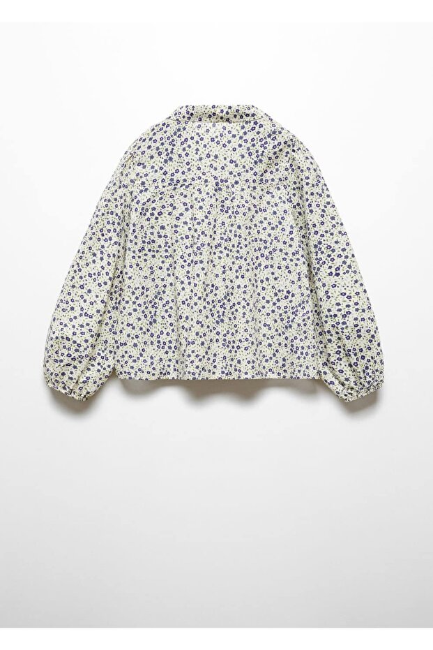 Çiçek desenli bluz - 2
