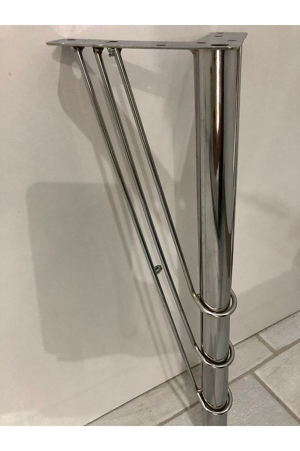 Metal,venüs 40*10*10 Cm Krom ,sehpa,puf ,sandalye Ayağı ( 4 Adet) - 5