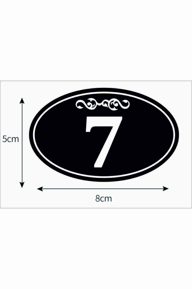 Door - Room - Table - Cabinet Number 5X8 cm 1 Piece